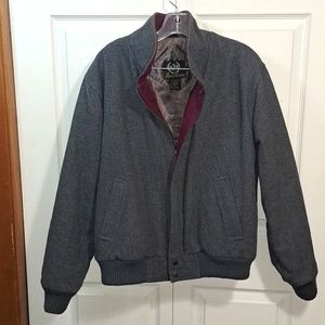 Vintage Aberdeen wool blend men's bomber jacket coat